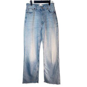 ZARA Size 6 Womens Light Wash Wide Leg Jeans Denim